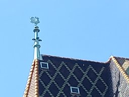 Der Hahn auf der Stephanskirche (Zoom)